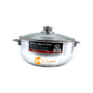 Mamá Toña Caldero Aluminio Tapa Cristal 26cm