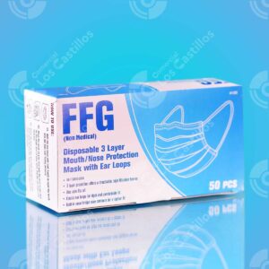 Mascarilla Azul - Protección de 3 Capas (Caja de 50 uds)