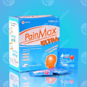Pain Max Ultra - Alivio Rápido De Dolor Y Fiebre (50 Sobres) - Comercial Los Castillos
