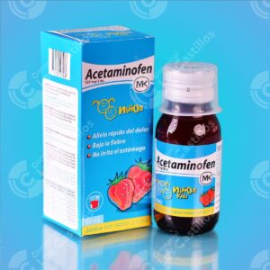 MK Acetaminofen Jarabe Kids - Alivio Rápido del Dolor (60ml)