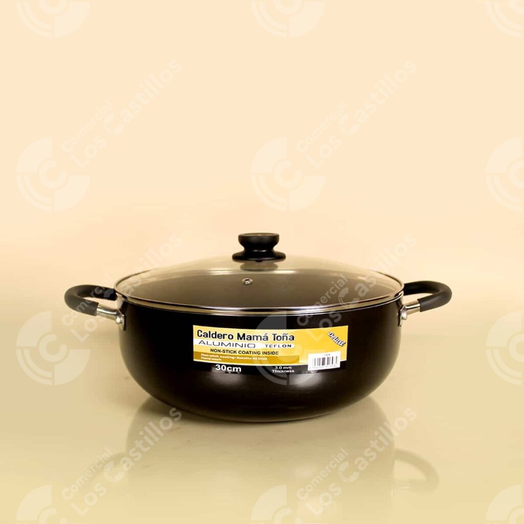 001909-1-2Jpg Mamá Toña Caldero Teflón 30Cm - Comercial Los Castillos