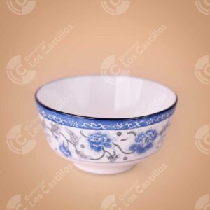 Bowl Cerámica Floral Azul 6"