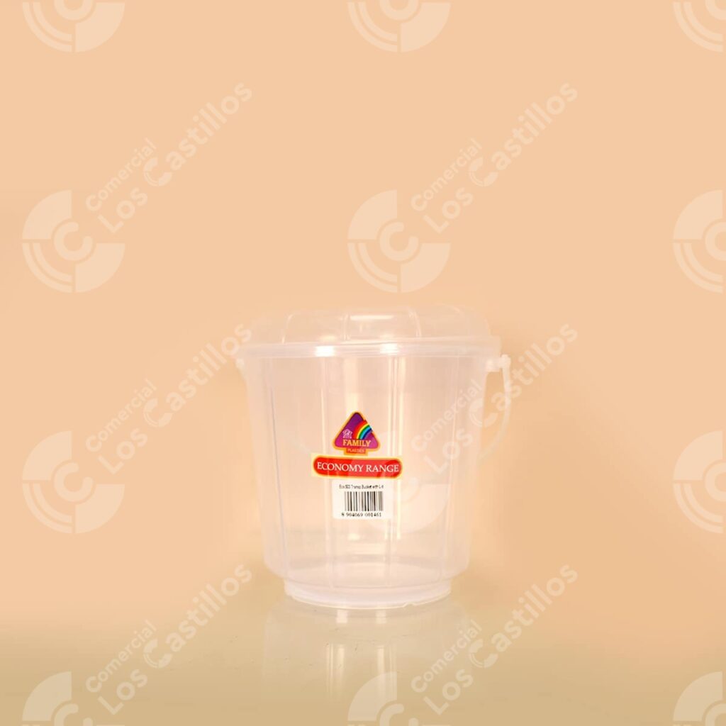 00446 Family Plastics Cubeta Transparente Mediana - Comercial Los Castillos