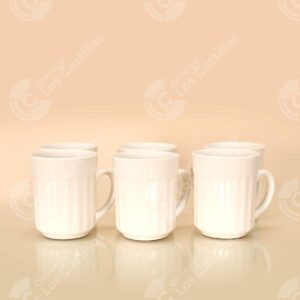 Tazas Blancas Set de 6