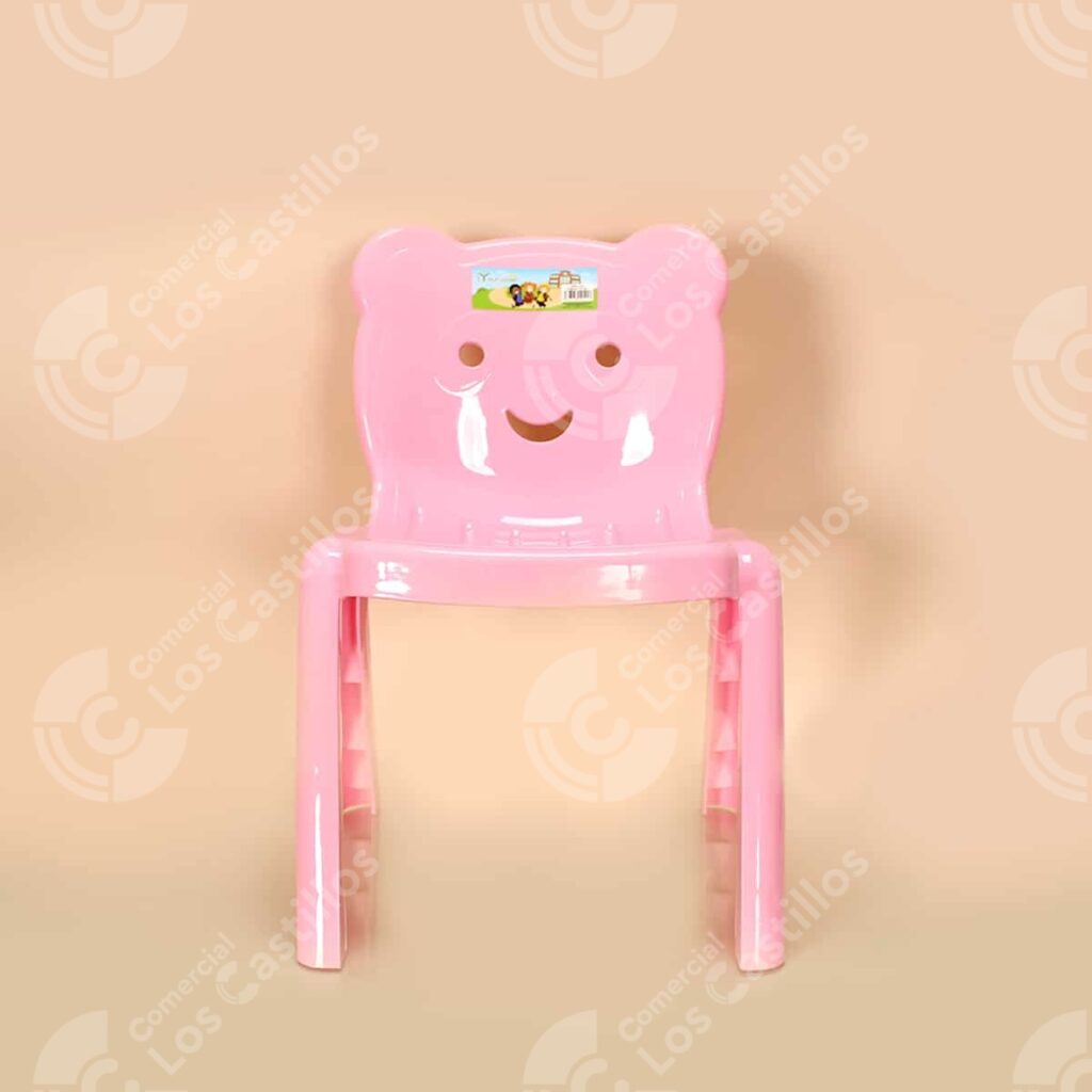 00708 Silla Infantil Plástica Rosa - Comercial Los Castillos