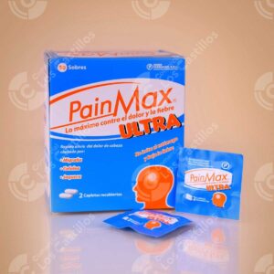 Pain Max Ultra - Alivio Rápido de Dolor y Fiebre (50 Sobres)