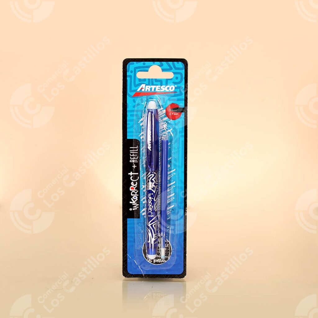 22003137 Artesco Lapicero Borrable Azul En Estuche - Comercial Los Castillos