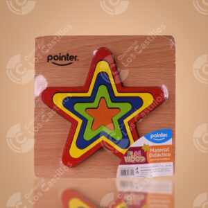 Pointer Rompecabezas De Madera Estrella - Comercial Los Castillos
