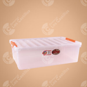 Duralon Caja Transparente - Compacta para Espacios Reducidos (58.5x39x18cm, 40lt)