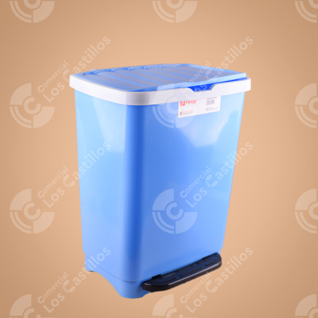 001929 Family Plast Zafacón 25 Litros - Práctico Y Duradero - Comercial Los Castillos