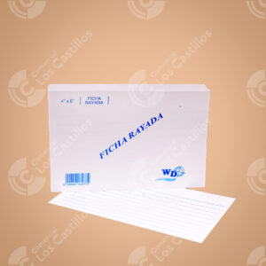Pointer Ficha Rayada Mediana 4x6 Paquete 100