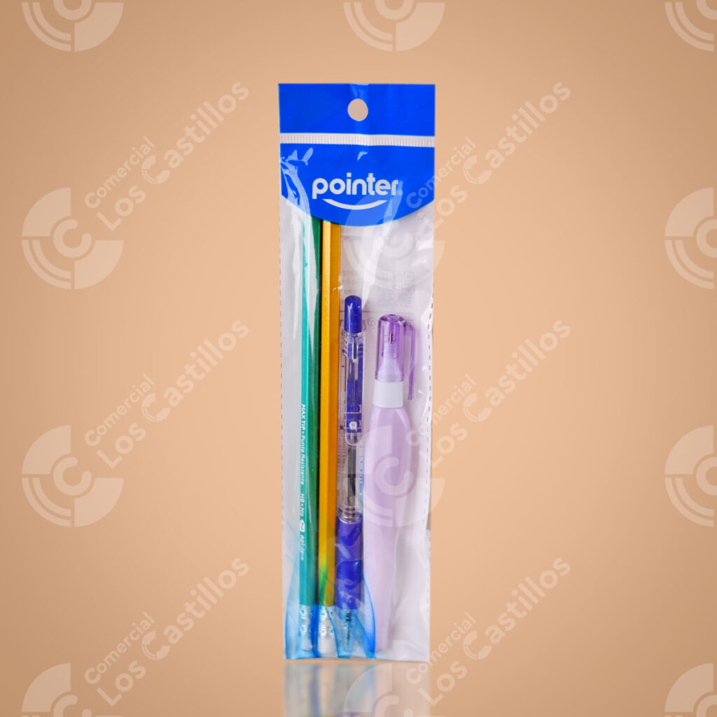 22003644 Pointer Set Lápiz, Lapicero Y Corrector - Comercial Los Castillos