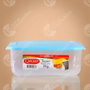 Qplast Cantina Plástica Rectangular – Almacenamiento Eficiente (1.4 Lit)
