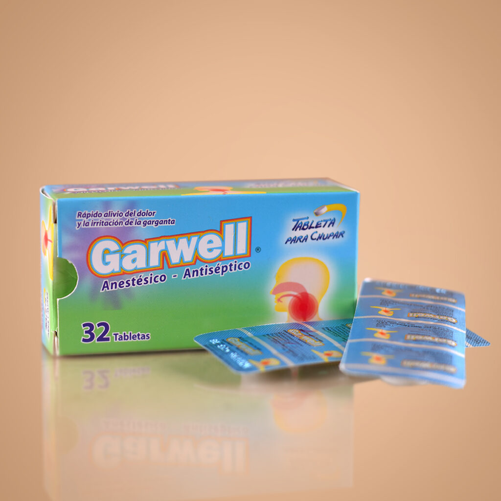 00639 Garwell - Alivio Bucofaríngeo (32 Tabletas) - Comercial Los Castillos