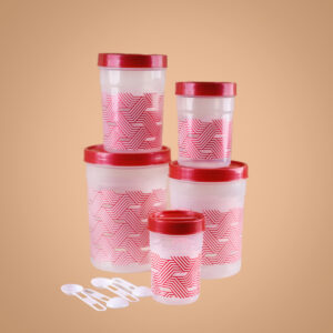 Envase plástico 5pcs – Almacenamiento seguro (Juego de 5)