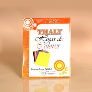 Thaly Hojas de Colores Pastel Amarillo 100uds