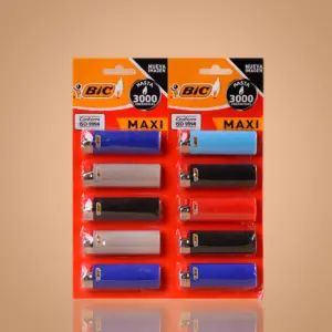 BIC Encendedor Grande - Compacto y Versátil (Paquete de 10)